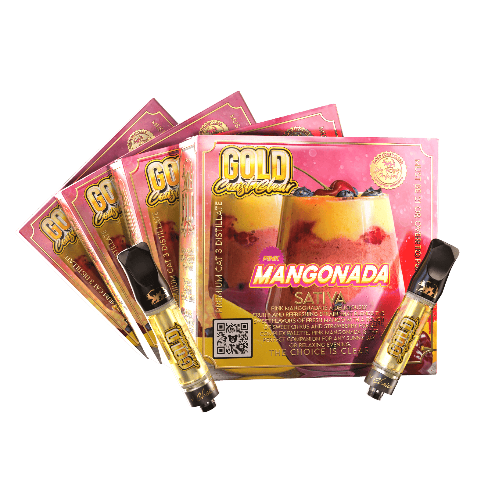 Gold Coast Clear 1g vape cartridge with sleek design and premium quality