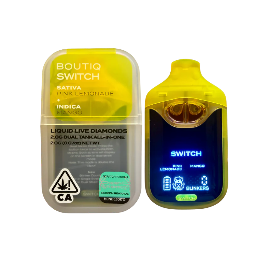 Boutiq Switch Liquid Live Diamonds – Pink Lemonade & Mango